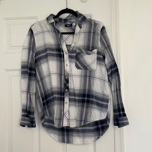 Blue plaid flannel
